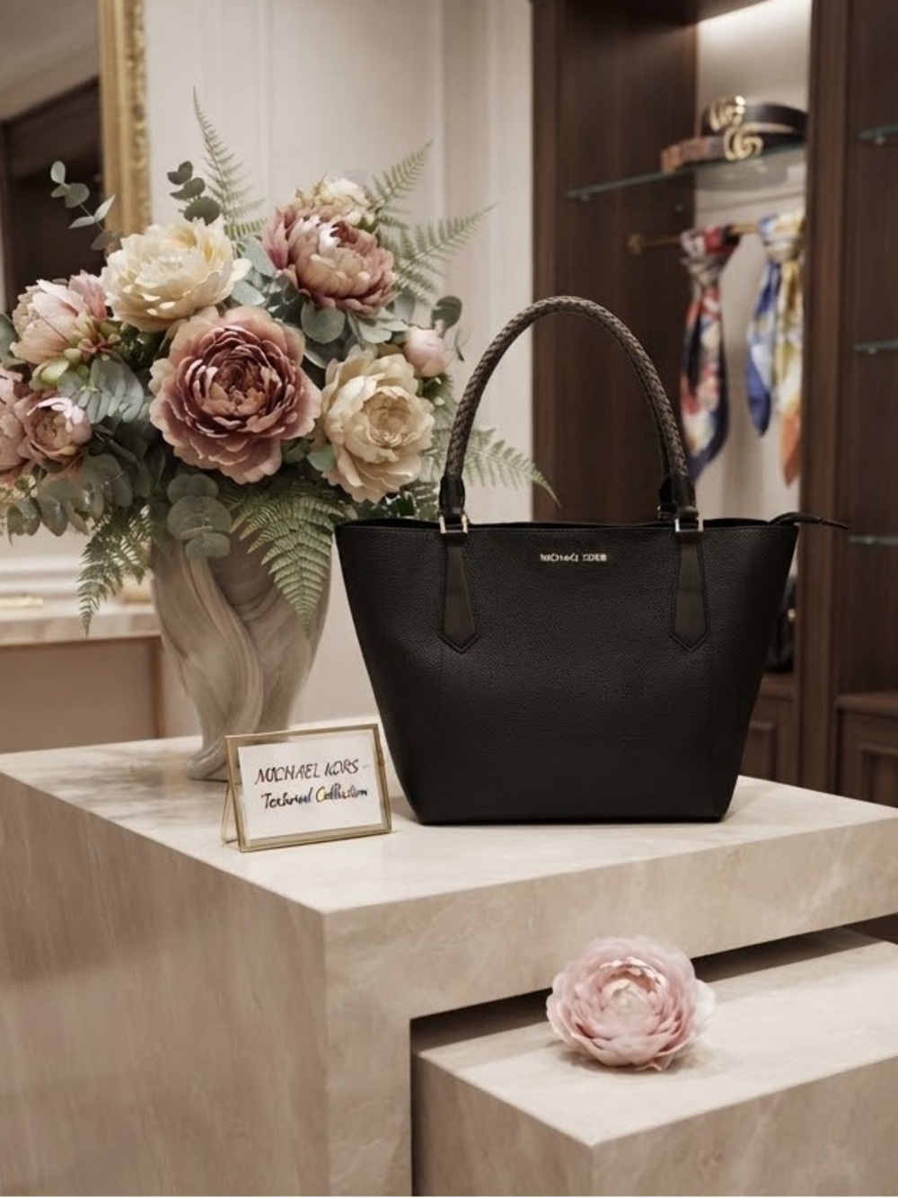Michael Kors Kimberly bonded leather tote